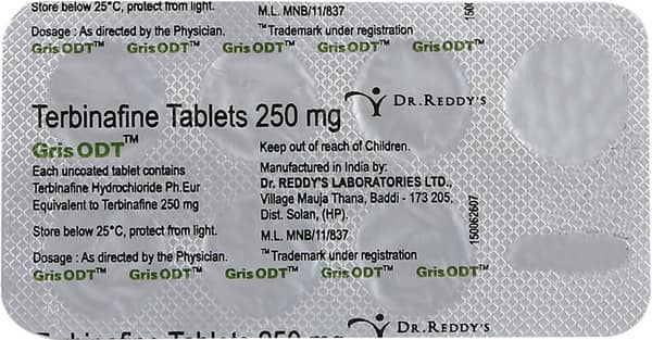 Gris Odt 250mg Strip Of 7 Tablets
