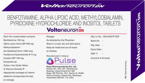 Voltaneuron Dn Strip Of 10 Tablets