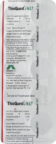 Thioquest Et 4mg Strip Of 10 Tablets