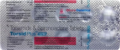 Torsid Plus 10/50mg Strip Of 10 Tablets