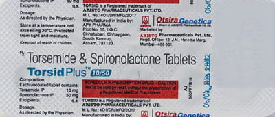 Torsid Plus 10/50mg Strip Of 10 Tablets