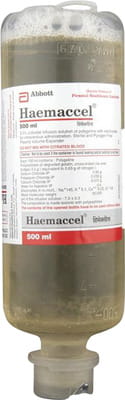 Haemaccel Bottle Of 500ml Solution For Infusion