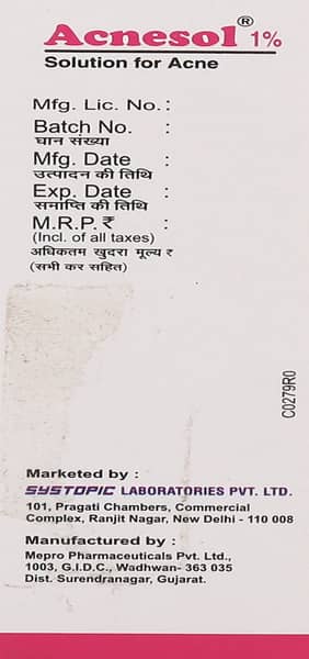 Acnesol 1% Solution 25ml