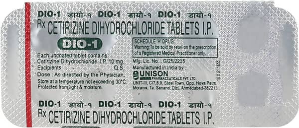 Dio 1 10mg Strip Of 10 Tablets