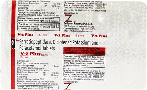 V2 Plus Strip Of 10 Tablets