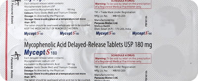Mycept S 180mg Strip Of 10 Tablets