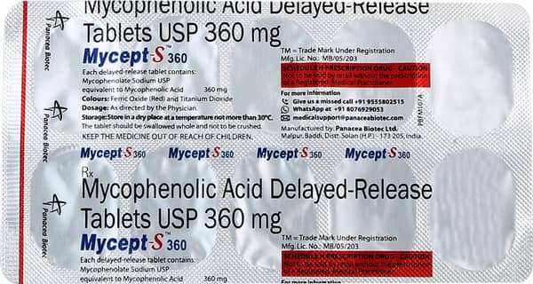 Mycept S 360mg Strip Of 10 Tablets