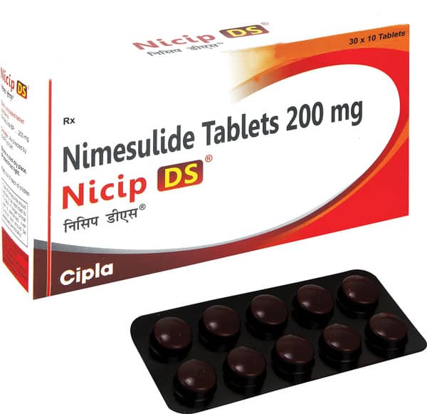 Nicip Ds 200mg Strip Of 10 Tablets