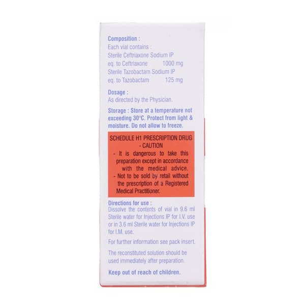 Tazocef 1Gm Injection