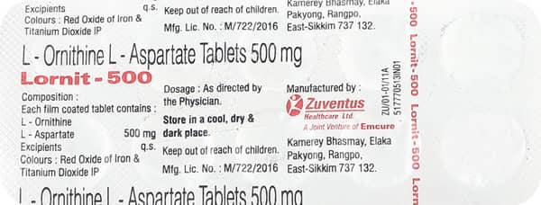 Lornit 500mg Strip Of 10 Tablets