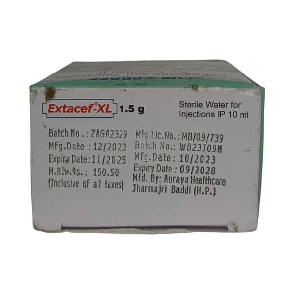 Extacef Xl 1.5gm Dry Vial Of 1 Powder For Injection
