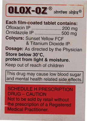 Olox Oz Strip Of 10 Tablets