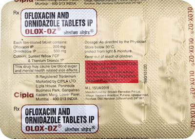 Olox Oz Strip Of 10 Tablets