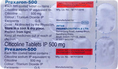 Prexaron 500mg Strip Of 10 Tablets