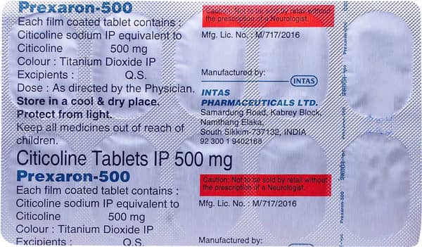 Prexaron 500Mg Strip Of 10 Tablets