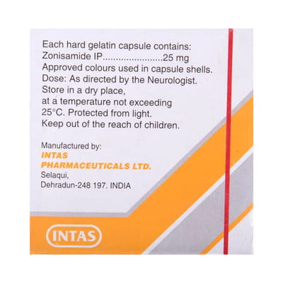 Zonimid 25mg Strip Of 10 Capsules