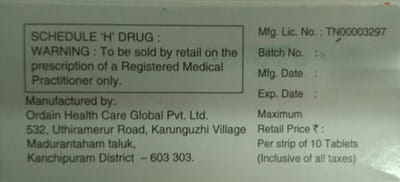 Gabapin Plus 100mg Strip Of 10 Tablets