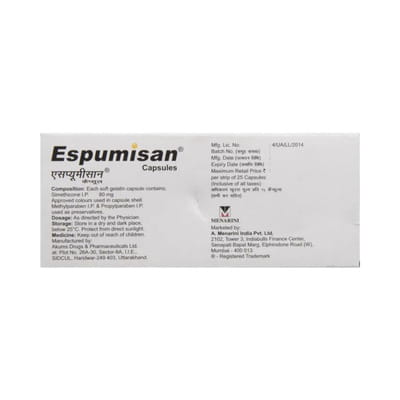 Espumisan 80mg Strip Of 25 Capsules