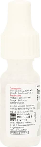 Travo Z Bottle Of 3ml Eye Drops