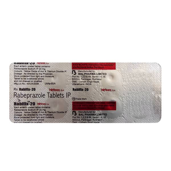 Rabifix 20Mg Strip Of 10 Tablets