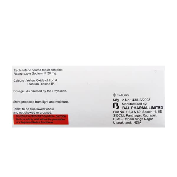 Rabifix 20Mg Strip Of 10 Tablets