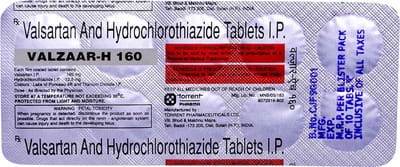Valzaar H 160mg Strip Of 10 Tablets