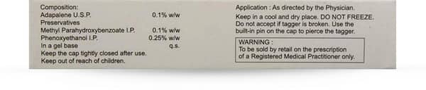 Adlene 0.1% Tube Of 15gm Gel