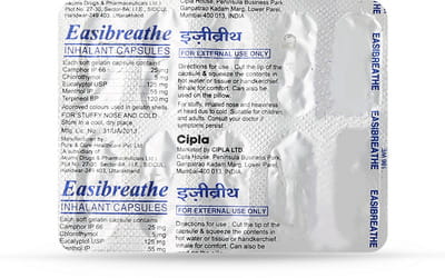 Easibreathe Strip Of 10 Inhalation Capsules