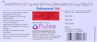 Doloneuron 300mg Strip Of 10 Tablets