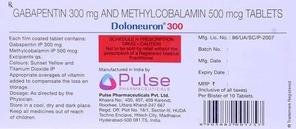 Doloneuron 300mg Strip Of 10 Tablets