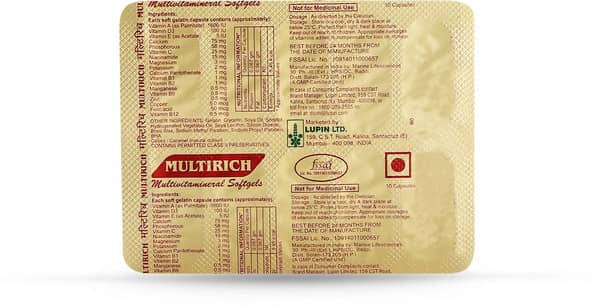 Multirich Strip Of 10 Softgel Capsules