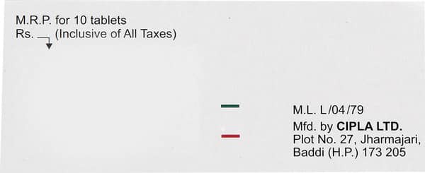 Zyrik 100mg Strip Of 10 Tablets
