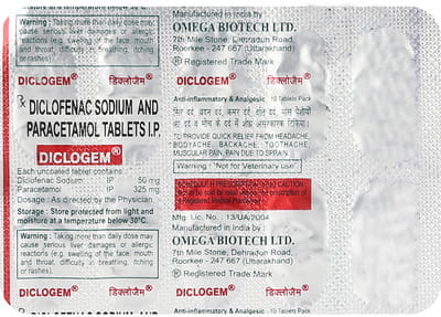 Diclogem Strip Of 10 Tablets