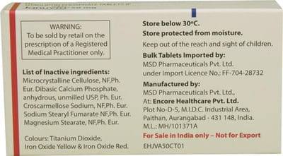 Januvia 50mg Strip Of 7 Tablets