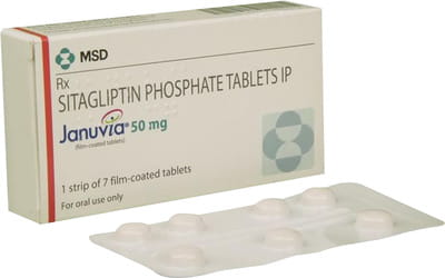 Januvia 50mg Strip Of 7 Tablets