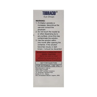 Tobracid Bottle Of 5ml Eye Drops