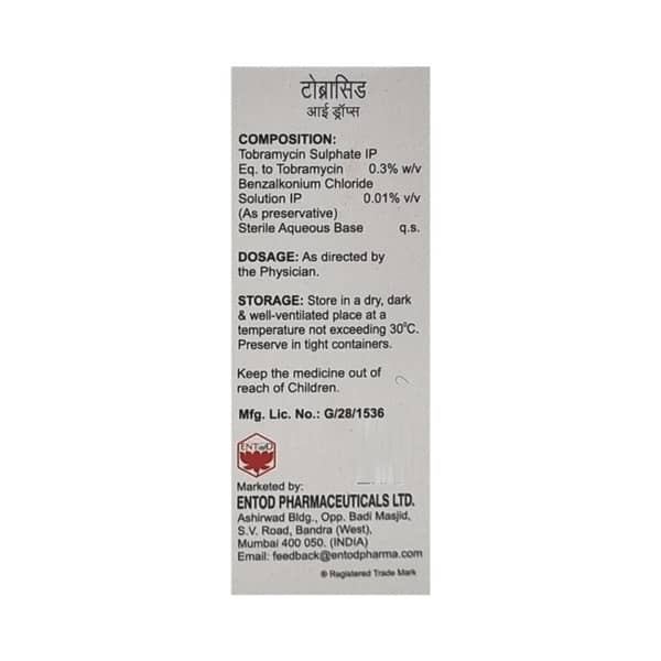 Tobracid Bottle Of 5Ml Eye Drops