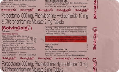 Solvin Cold Strip Of 10 Tablets