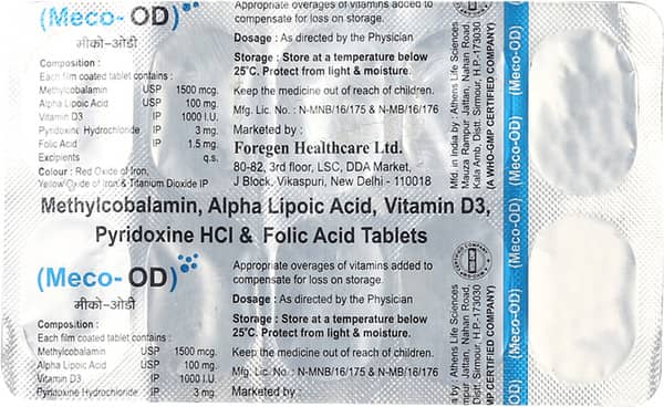 Meco Od Strip Of 10 Tablets