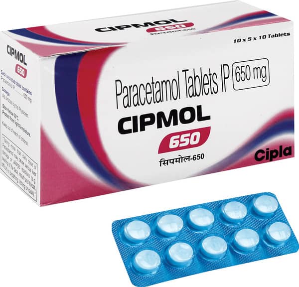 Cipmol 650Mg Strip Of 10 Tablets