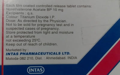 Nortas Cr 10mg Strip Of 10 Tablets