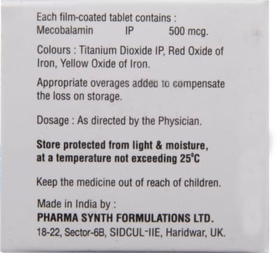 Mecobal 500mcg Strip Of 10 Tablets