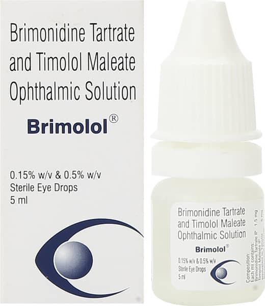 Brimolol Bottle Of 5ml Eye Drops