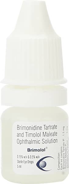 Brimolol Bottle Of 5ml Eye Drops