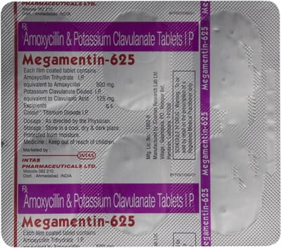 Megamentin 625mg Strip Of 6 Tablets