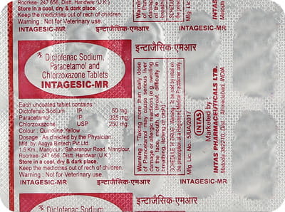 Intagesic Mr Strip Of 10 Tablets