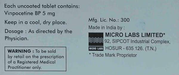Neurovin 5mg Strip Of 10 Tablets