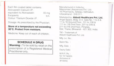 Caat 40mg Strip Of 10 Tablets