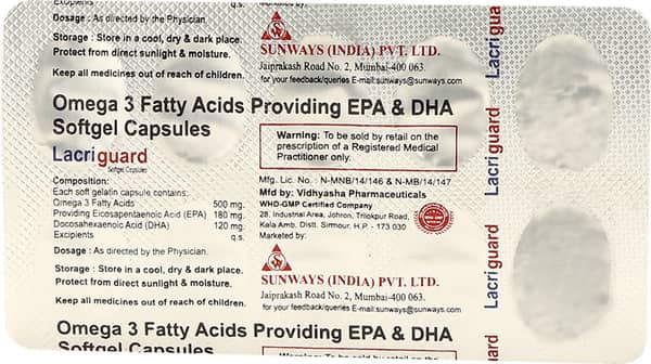 Lacriguard Strip Of 10 Capsules