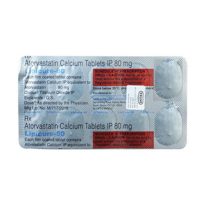 Lipicure 80mg Strip Of 6 Tablets